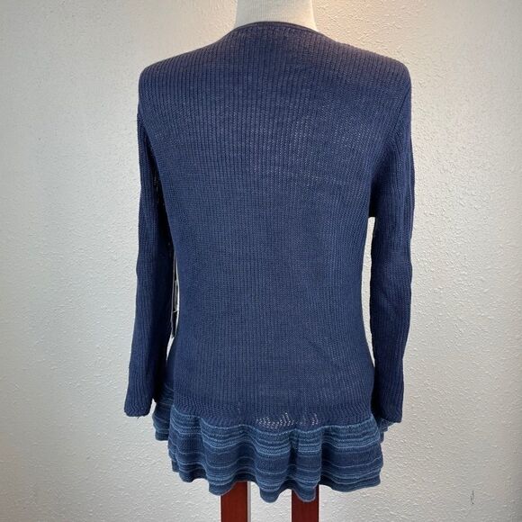 NWT Lauren Ralph Lauren 100% Linen Cardigan Top - Picture 5 of 8